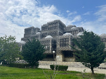 Architectural design of the National Library in Pristina